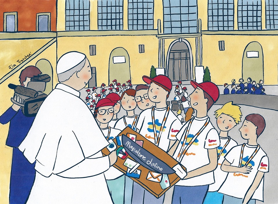 La vignetta del mese: i nostri bimbi dal Papa